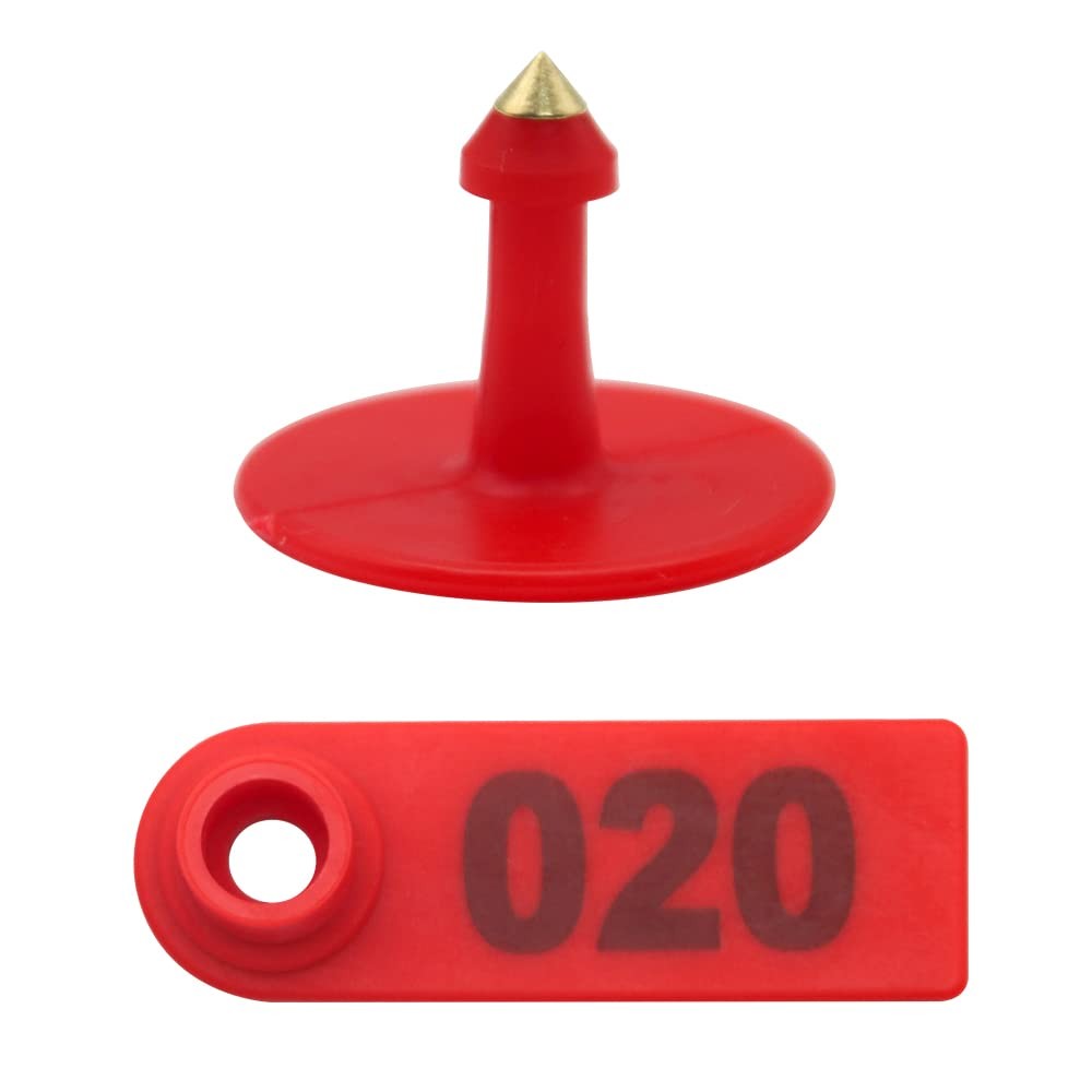 Sheep Goat Ear Tags 001-100 w/ Punch Applicator Tool