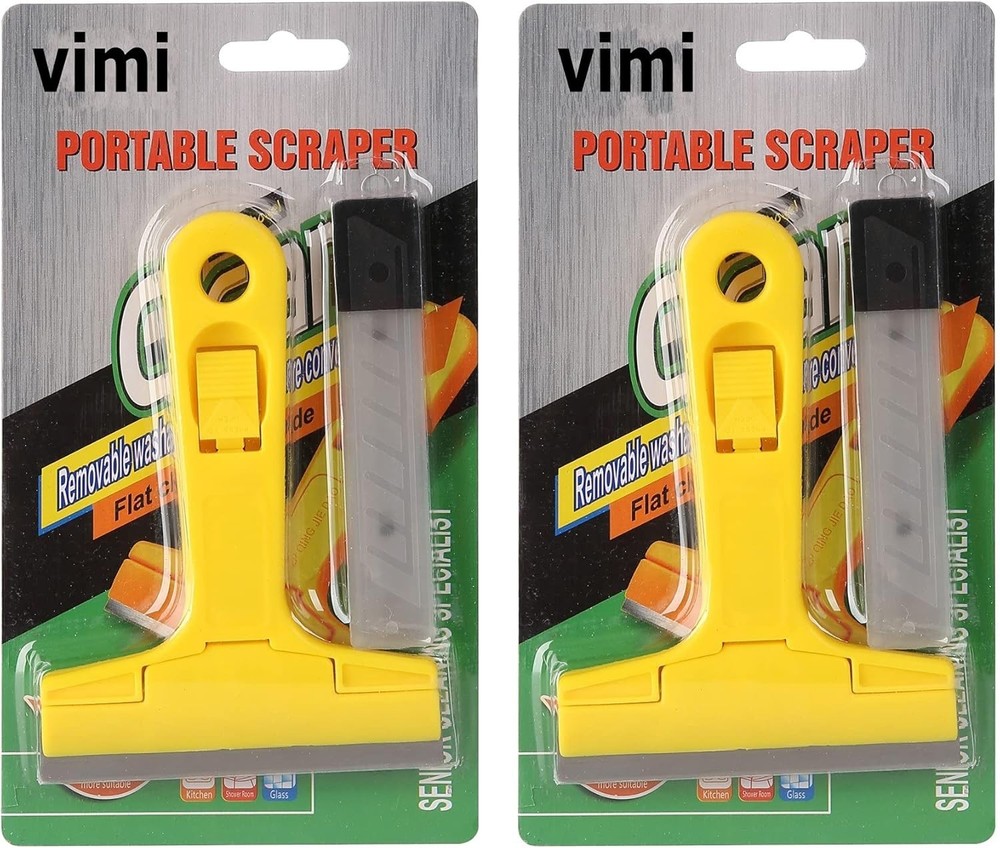 Razor Blade Scraper Tool Set - 20 Replacement Blades for Effortless Cleaning