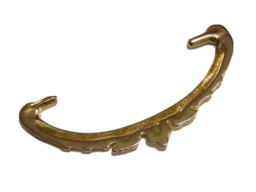 Victorian Drawer Pull Ornate Brass