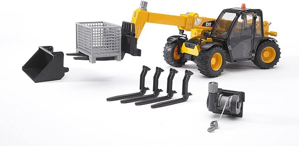 Bruder Pallet, Cable Winch and Forks Accessory Set