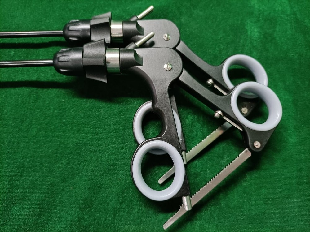 2pc Laparoscopic Monopolar Croce Olmi Grasper 5mmx330mm Reusable Instruments