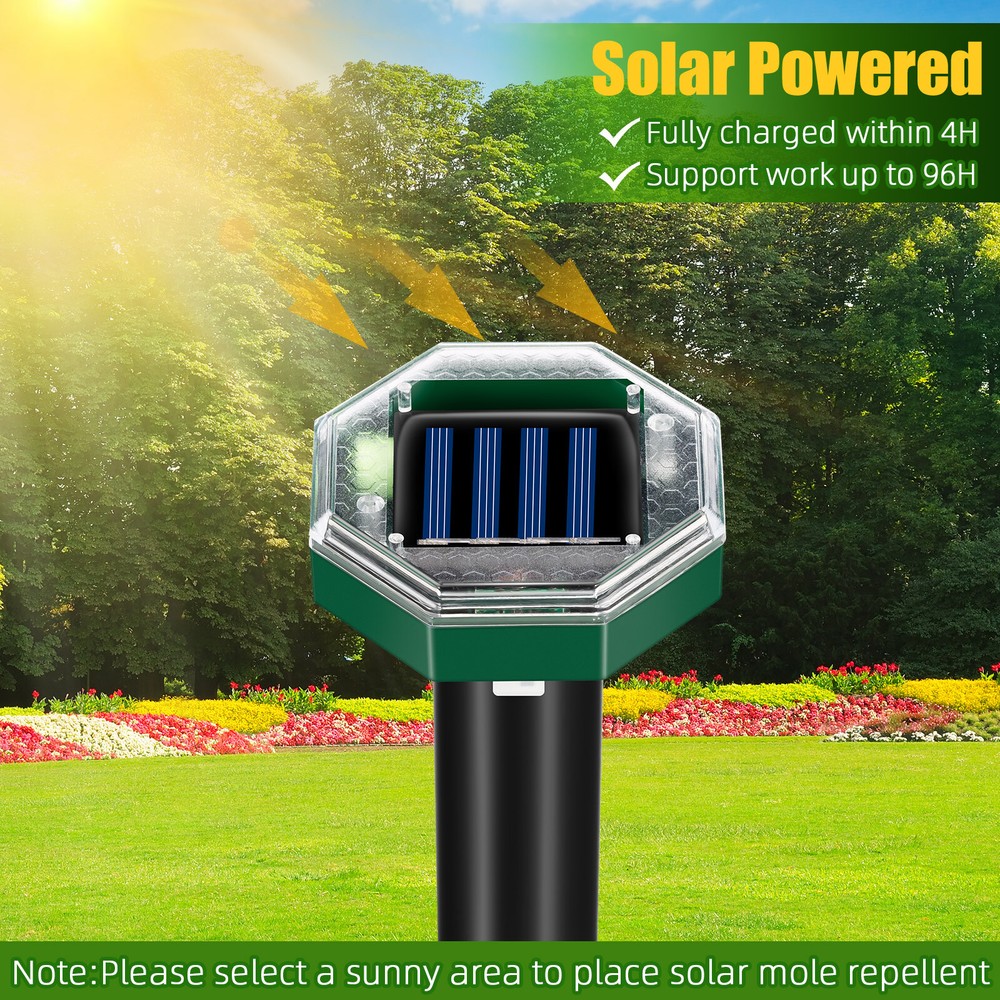 4 Pack Solar energy mousetrap octagonal model US