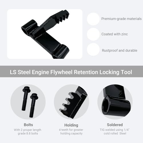 LS Steel Engine Flywheel Retention Locking Tool Compatible with Engine Chevy