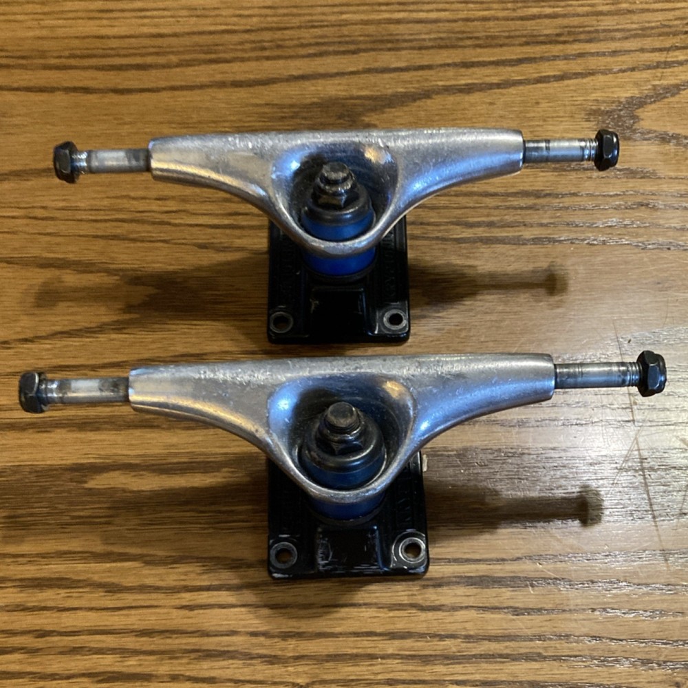 Kryptonics Skateboard Trucks Set of 2 Durable High Performance Silver and Black