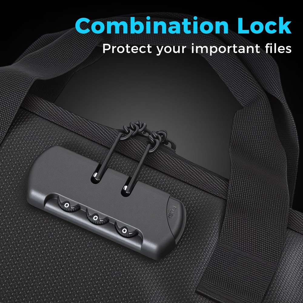 Accordion File Organizer with Combination Lock,Fireproof Expanding File Folde...