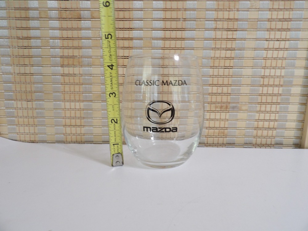 Classic Mazda Stemless Wine Glass