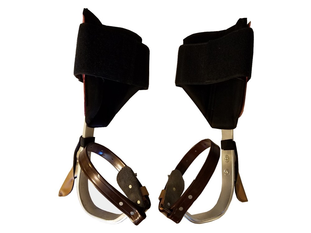 Tree Climbing Spike Set Aluminum Climbing Spurs Adjustable With Replacement Gaff