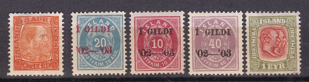 ICELAND^^^^^x5 hinged   CLASSICS ( sc#  34 71)  @dco3017ice