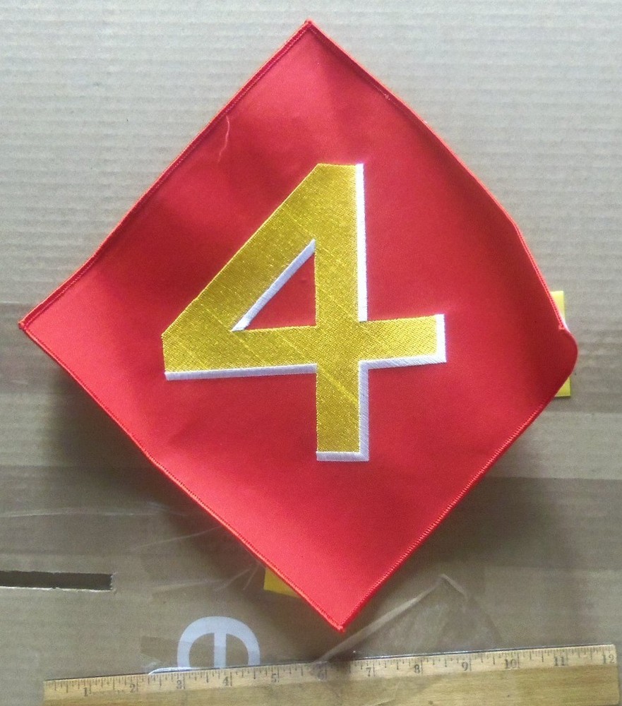 US Marine Corps – 4th Marine Division Embroidered Back Patch