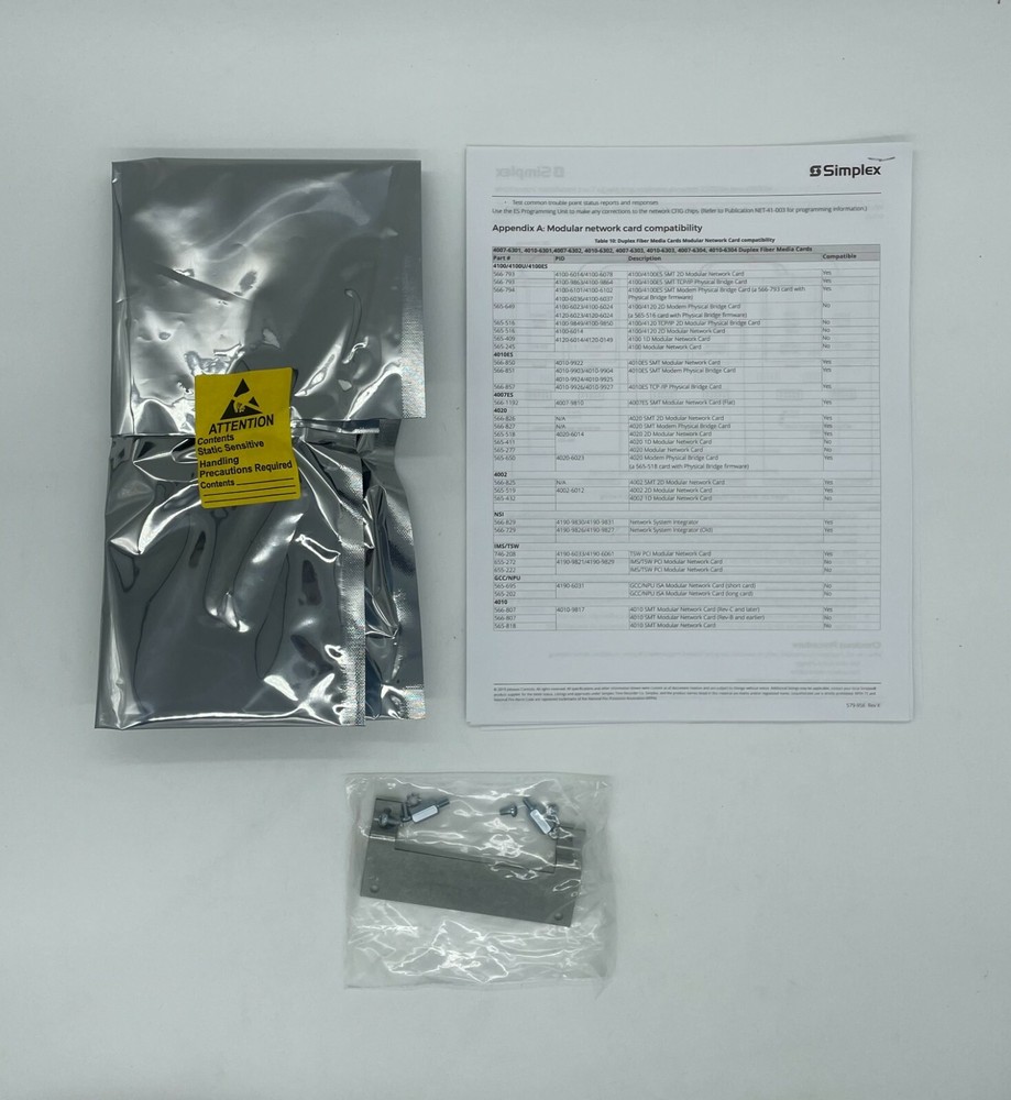 Simplex 4010-9922 | 4010ES NETWORK INTERFACE CARD | Same Day Shipping (SEALED)