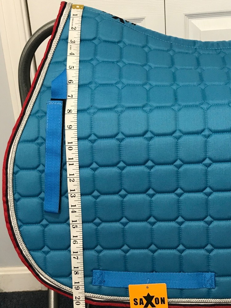 Saxon Coordinate Quilted All Purpose Saddle Pad Size Full Blue, Navy, Berry