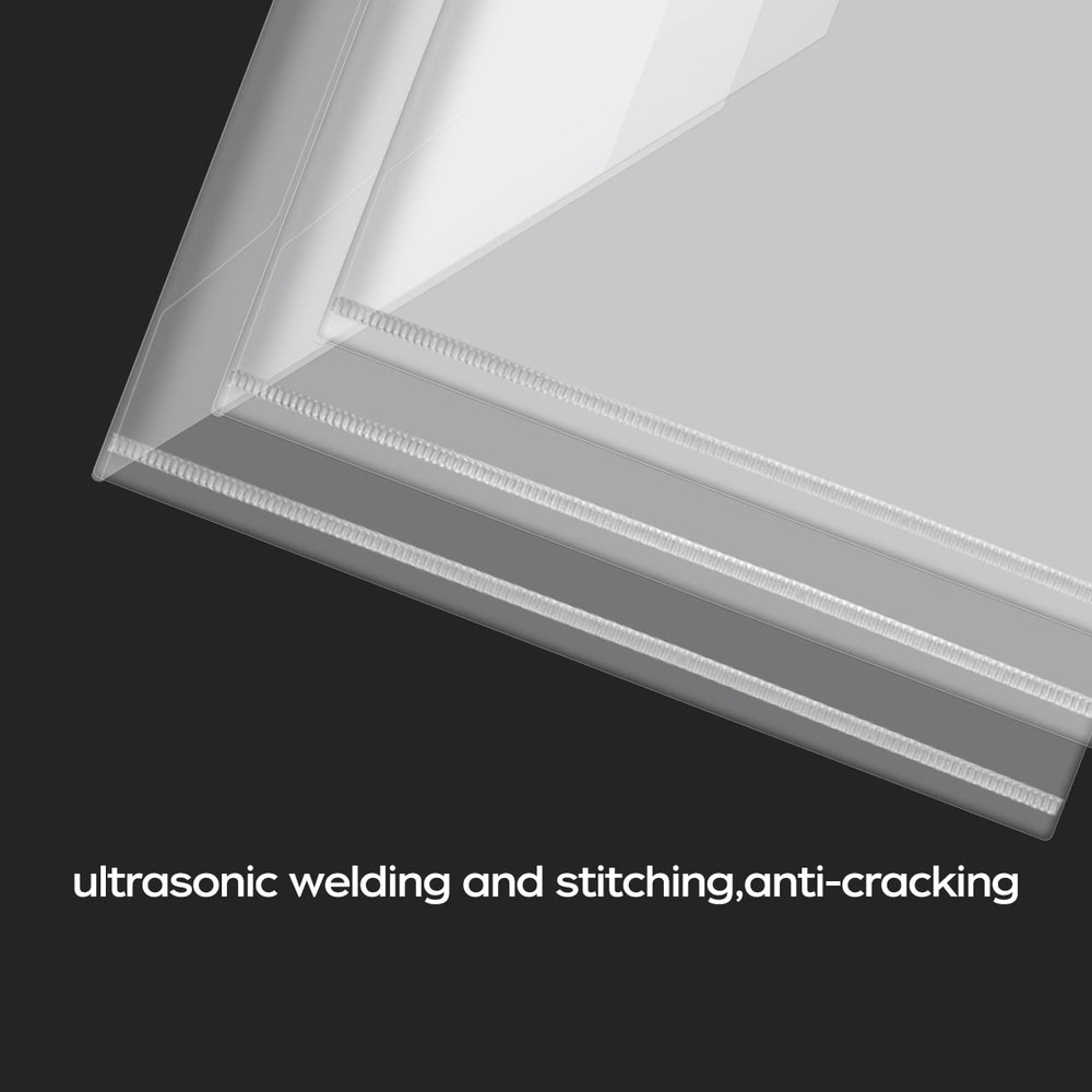 30pcs Plastic Envelopes, Clear Reusable Poly Envelope Waterproof File Folder