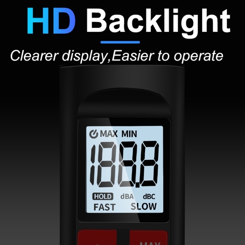 Sensitive Decibel Meter for Detailed Noise Leveling Testing in Various