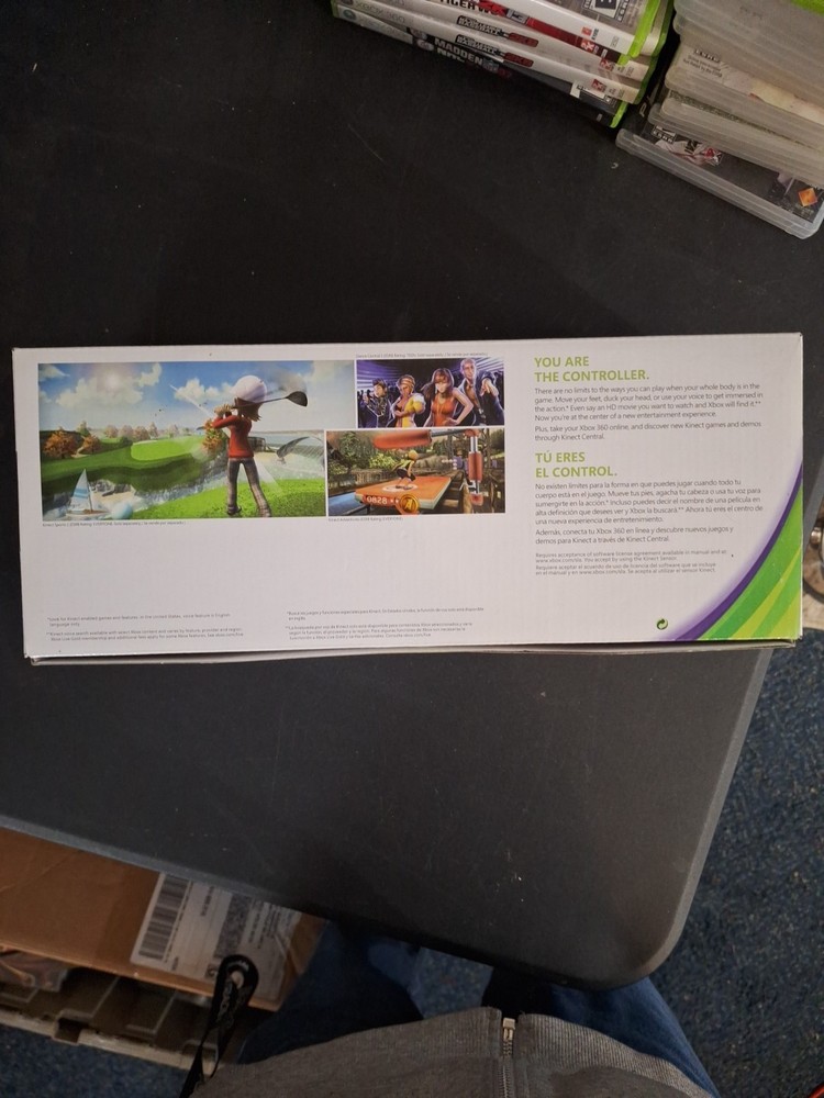 Microsoft Xbox 360 Kinect Sensor Bar w/Kinect Adventures Game