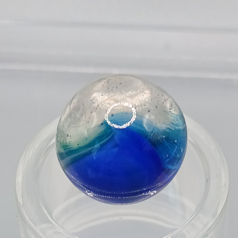 .61" Vintage Vitro Blue Phantom Conqueror Marble #Q98