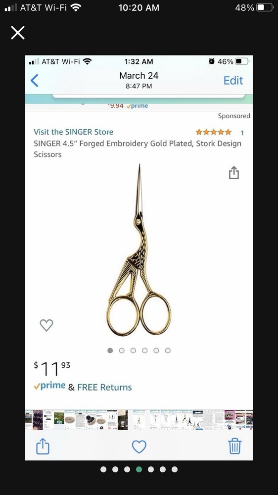 SINGER Embroidery Scissors Set of 3.