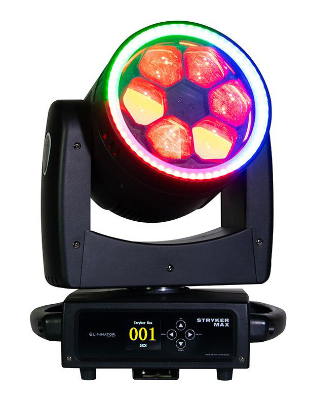 Eliminator Lighting ADJ Stryker Max RGBW LED Moving Head Light+DMX Controller