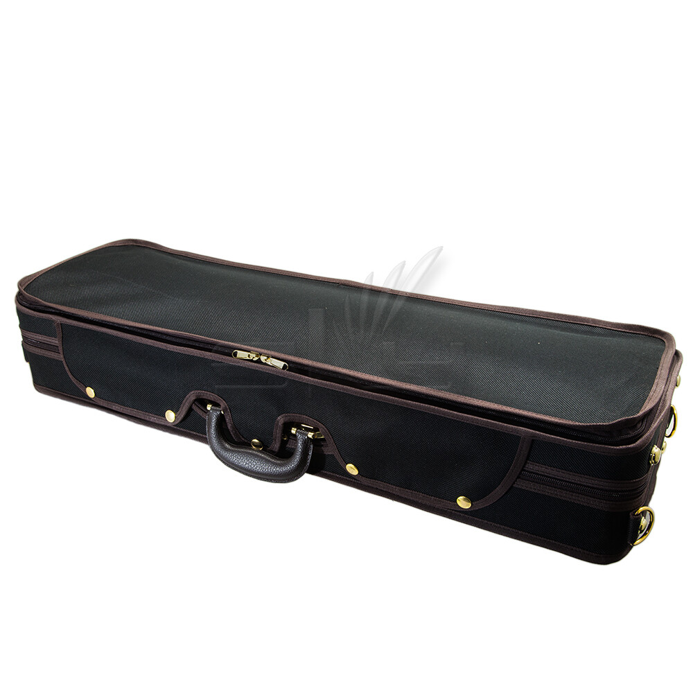 Professional Violin Oblong Rectangular Case 4/4 Size 4 Bow Holders 4/4 Full Size