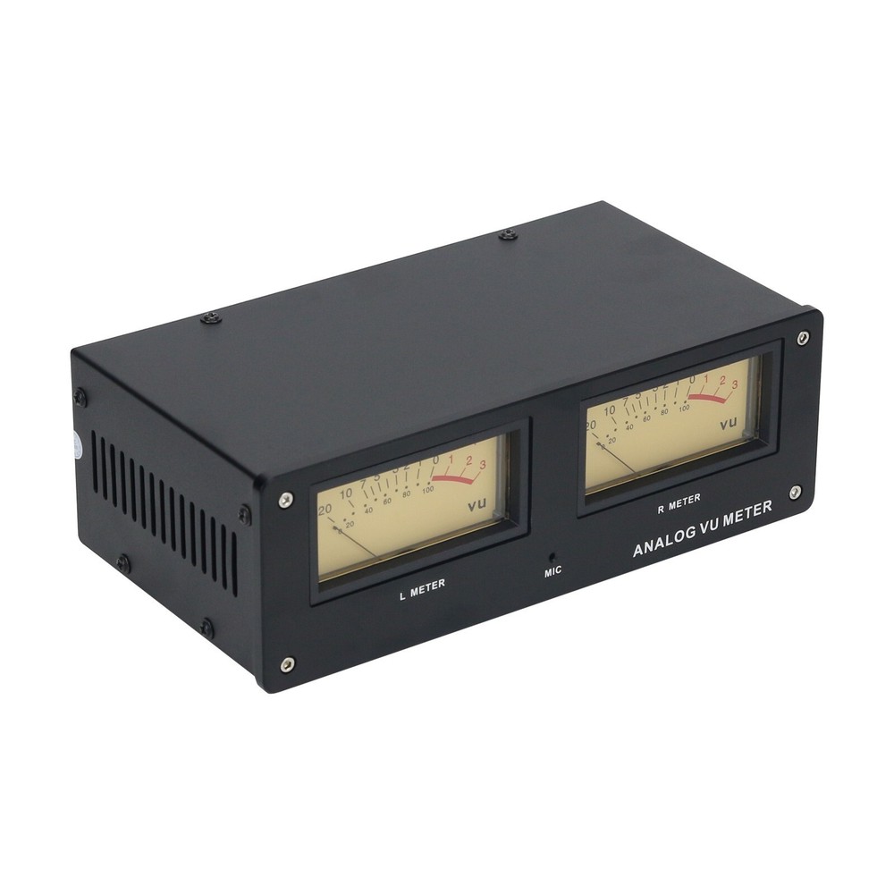 MIC-73 Voice Control Square Analog VU Meter Wire-free with LED Warm Backlight ot