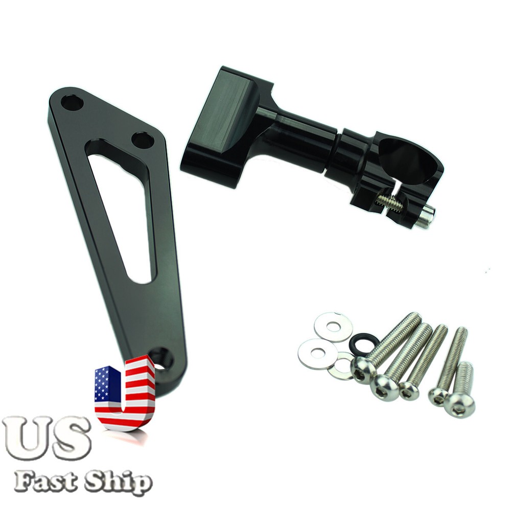 For CB600F HORNET 2007-2016 15 Steering Damper Stabilizer Mount Bracket Kit BLK