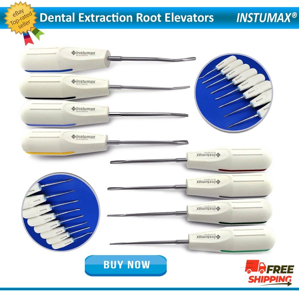 Dental Luxating Elevators PDL Periotome Luxation Root Extracting Extraction Kit