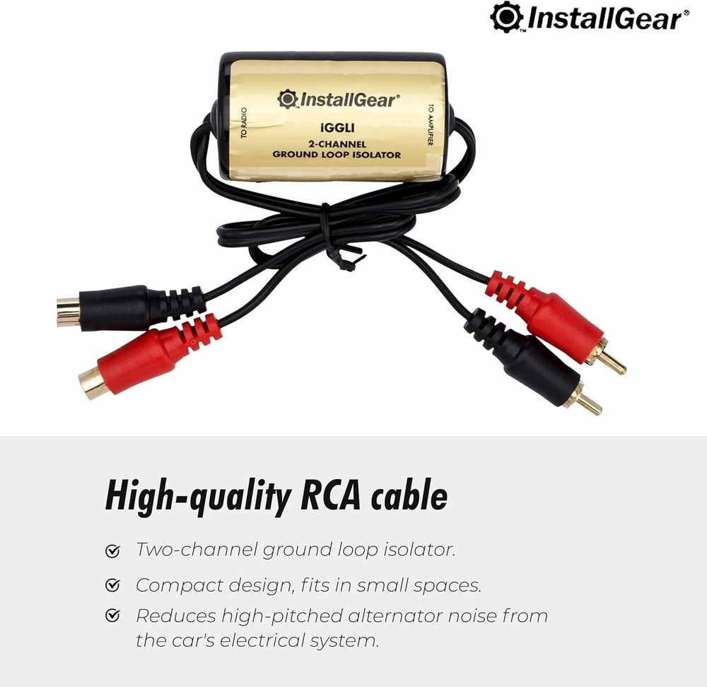 Car Audio Ground Loop Isolator - Effective Noise Filter & Simple Installation