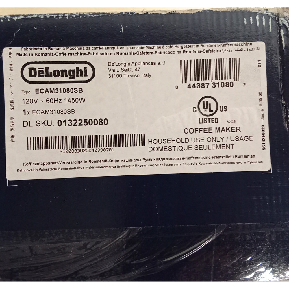 De'Longhi Magnifica Evo Next Fully Automatic Espresso Machine Silver