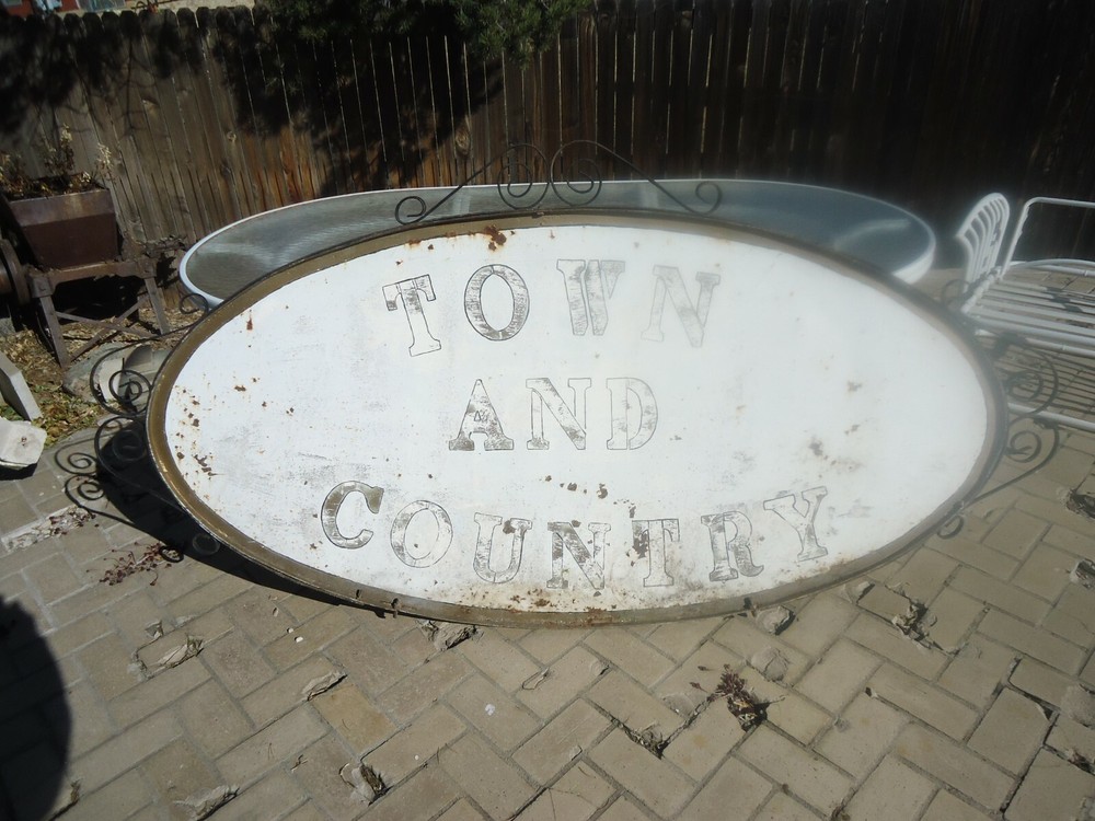 Large Antique Hand Wrought Iron Sign & Bracket