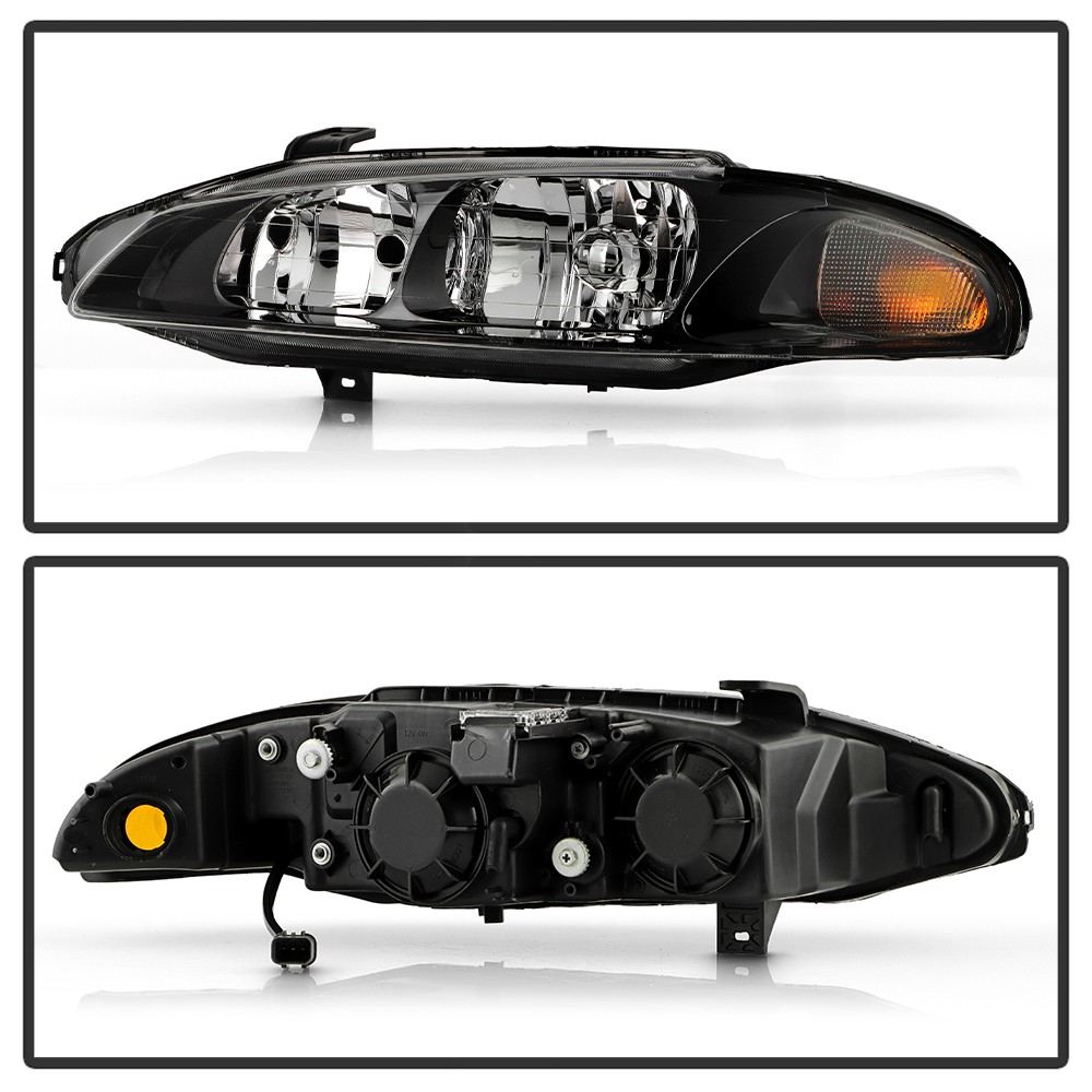 For 1997 1998 1999 Mitsubishi Eclipse Headlights Headlamps Pair Set Left+Right