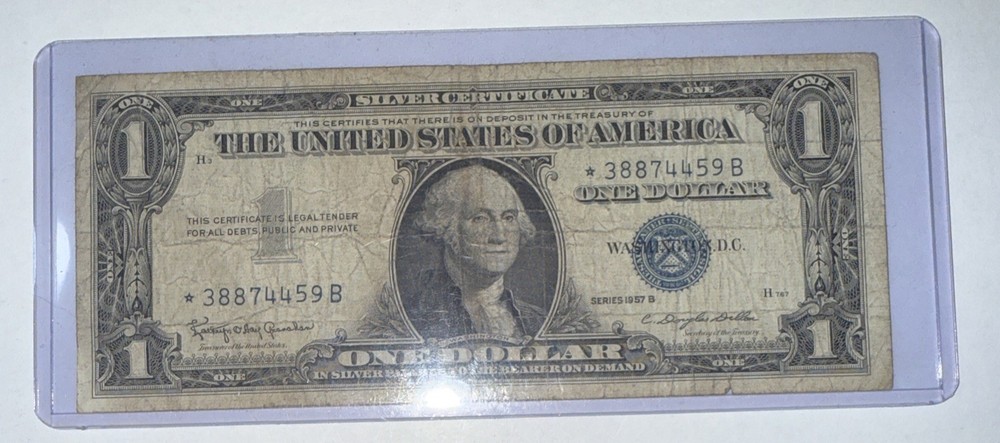 1957B One Dollar Silver Certificate Star Note