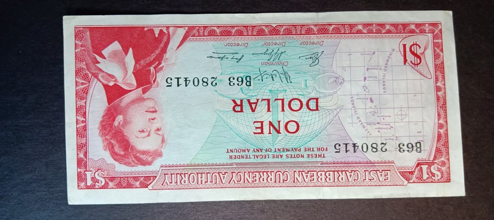 East Caribbean 1965 1 Dollar UNC QE2