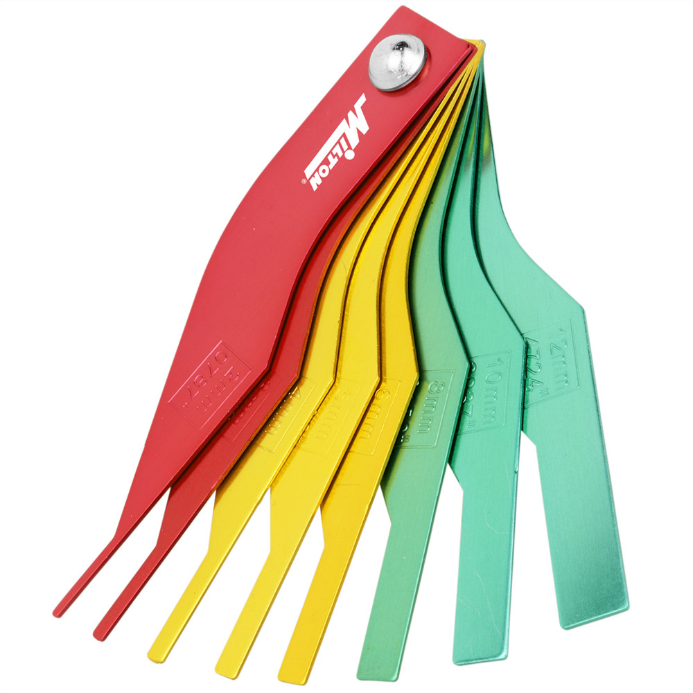 Milton Industries Color Coded Manual Brake Lining Gauge