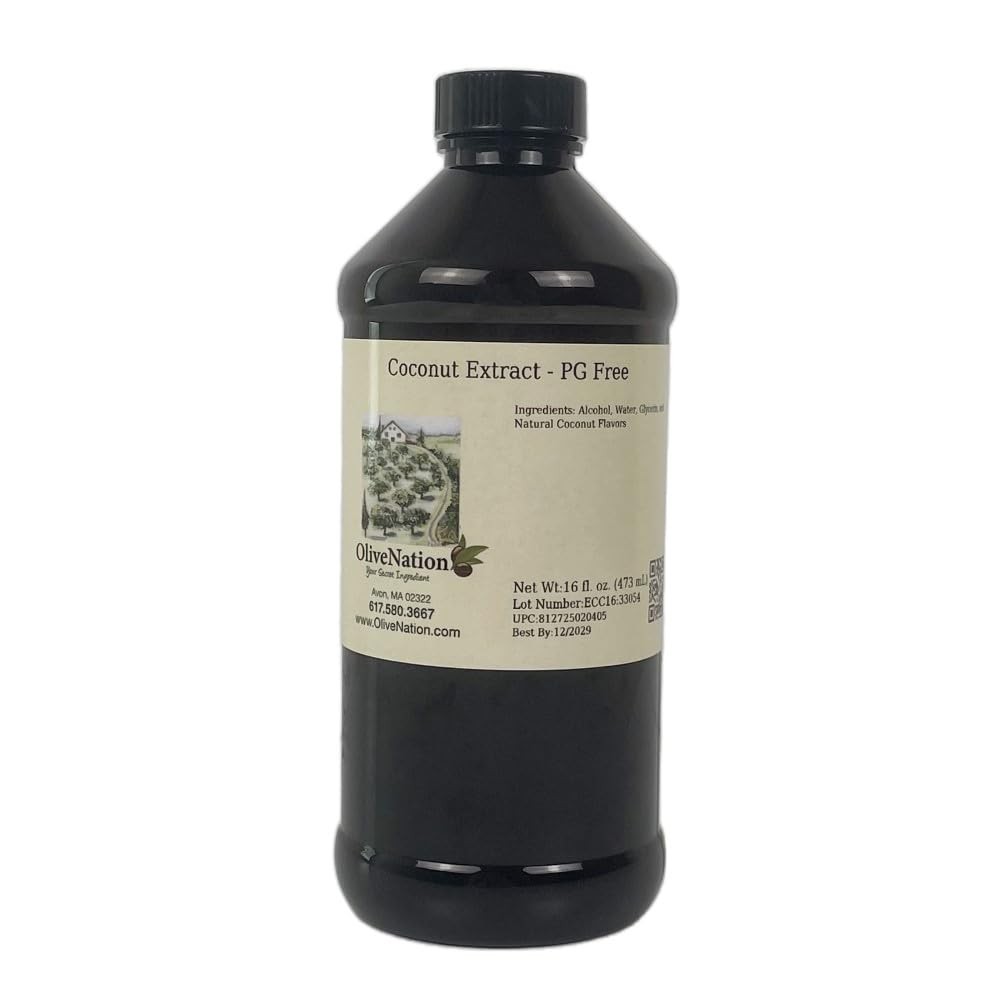 Natural Coconut Extract Water Soluble Flavoring 16 oz