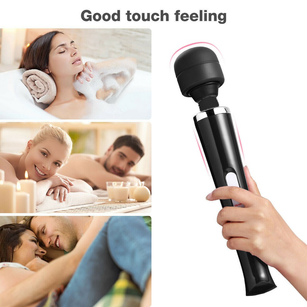Multi-Speed Large Powerful Handheld Wired Massager Wand Full Body Magic Therapy