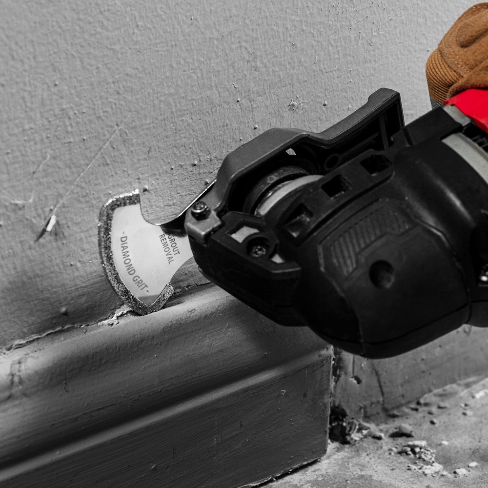 EZARC Diamond Oscillating Tool Blade Set, Multi Mortar 4pcs, Silver