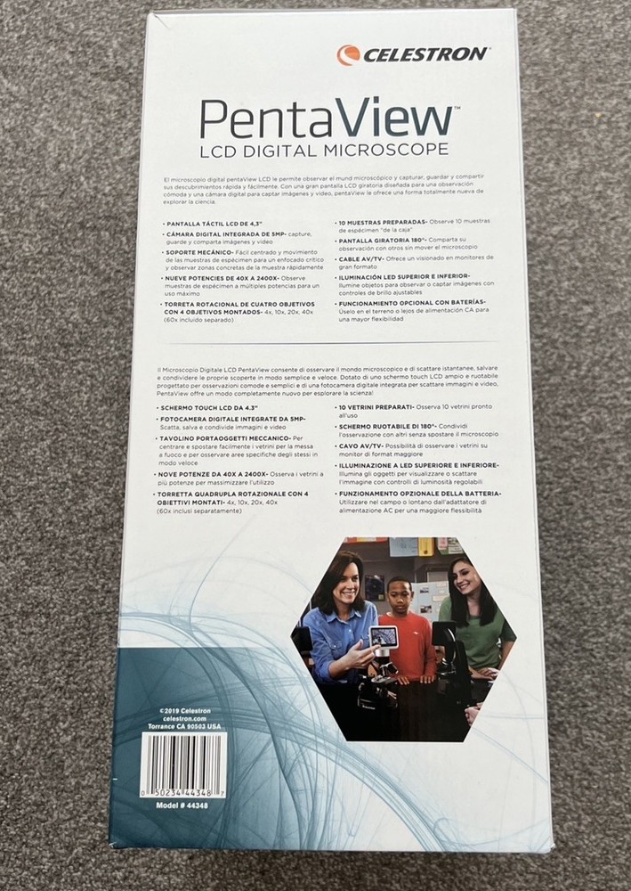 Celestron PentaView LCD Digital Microscope 44348-CGL
