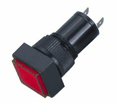 Illuminated LED Panel Lamps "Red" 3-13 Volts DC