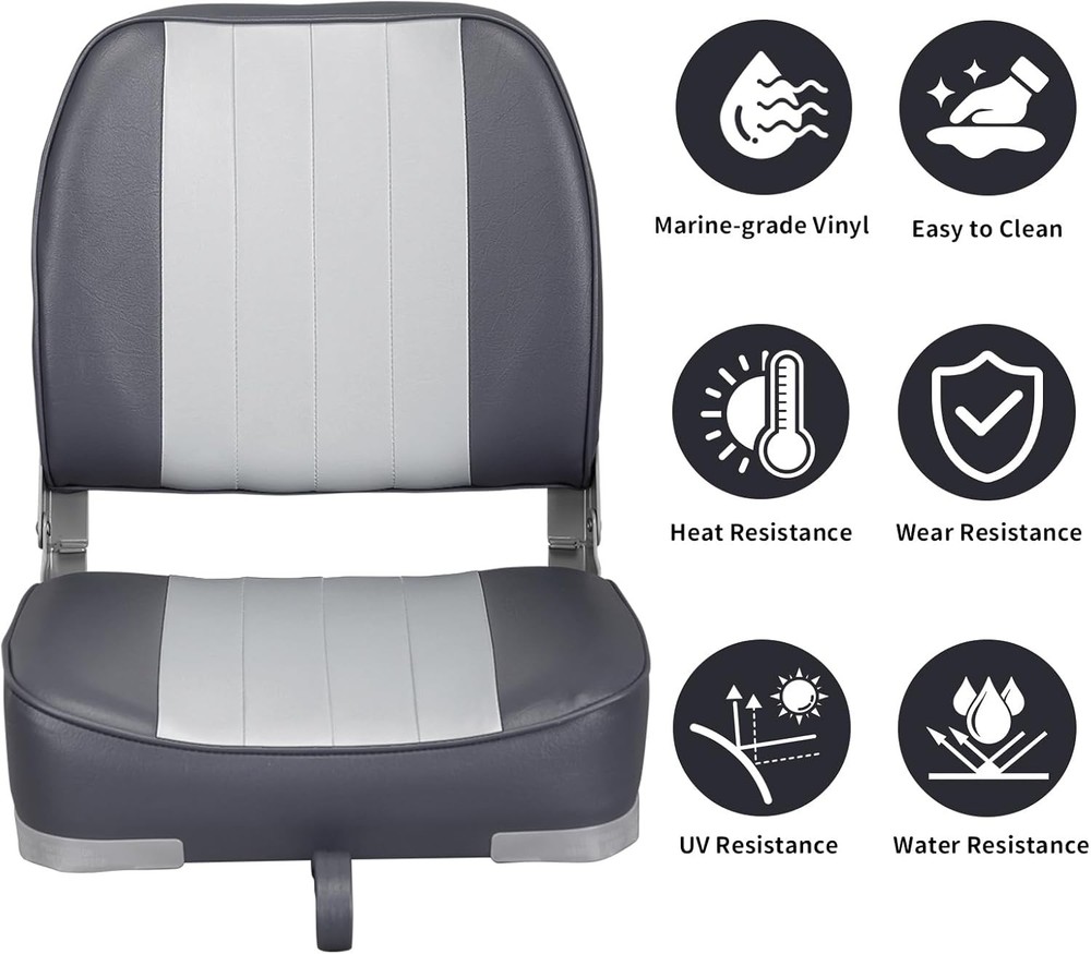 Classic Low Back Folding Boat Seat