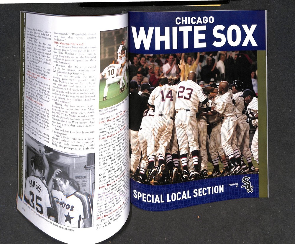 2005 WORLD SERIES PROGRAM, HOUSTON ASTROS @ CHICAGO WHITE SOX PROGRAM