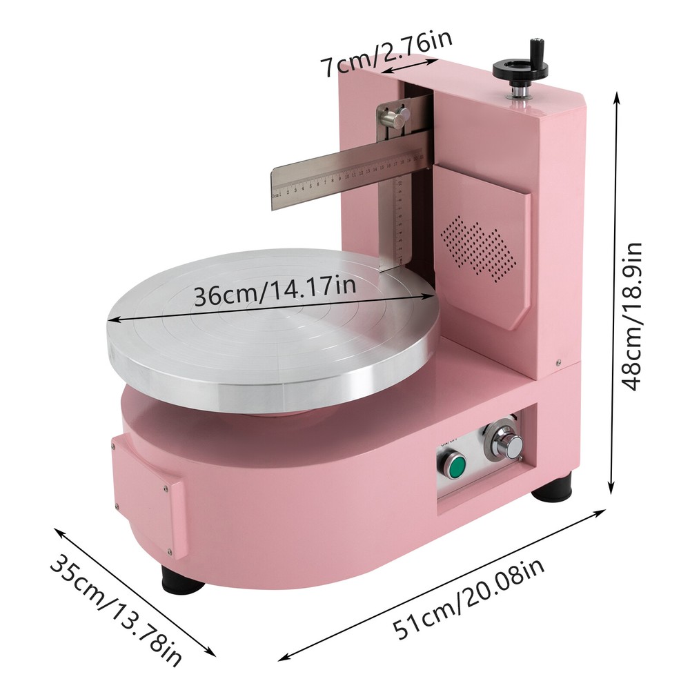 Automatic Cake Cream Spreading Coating Smearing Machine 110V Decorating Spreader