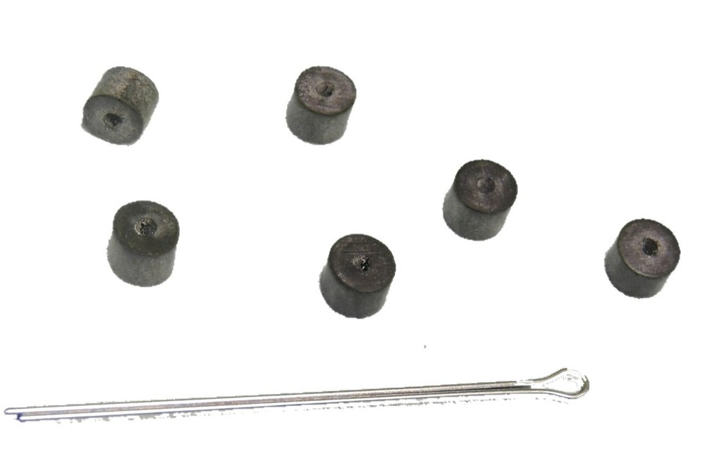 RUBBER E ELIMINATOR E BUTTONS Release Archery Bow String 6 PC Compound BOWSTRING