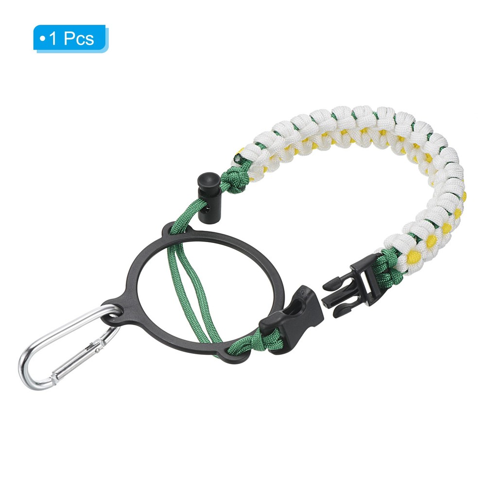 Water Bottle Holders Paracord Handle Strap Carrier White