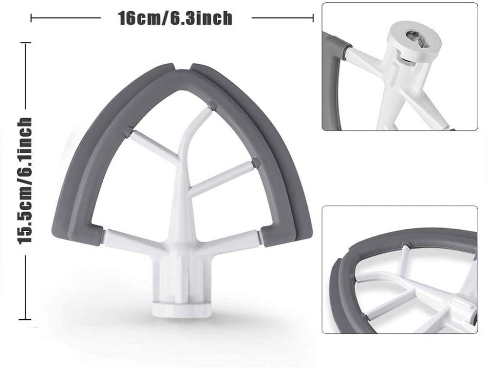 Durable Flex Edge Scraper Paddle for Tilt-Head 4.5-5 Qt Mixer – Efficient Mixing