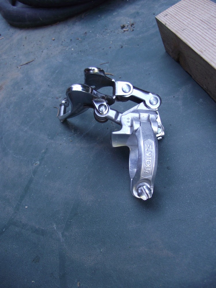 Vintage 1983 Suntour 7 seven Front Derailleur 28.6 4532 bottom pull bicycle