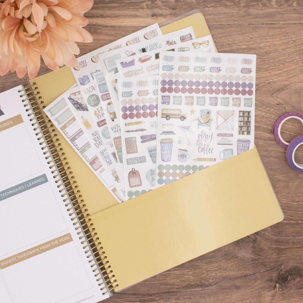 Planner Stickers | Teacher Pack | Cool Tones