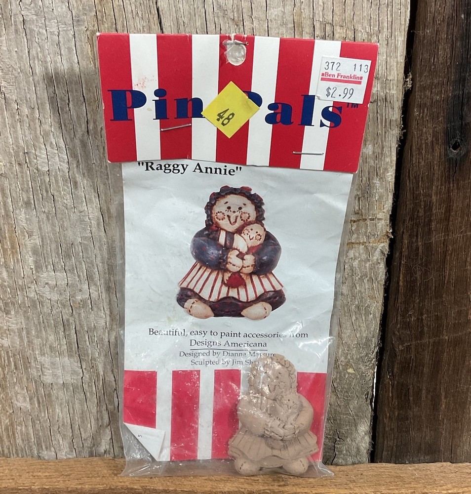 1992 Raggedy Annie Pin Pals Craft Kit