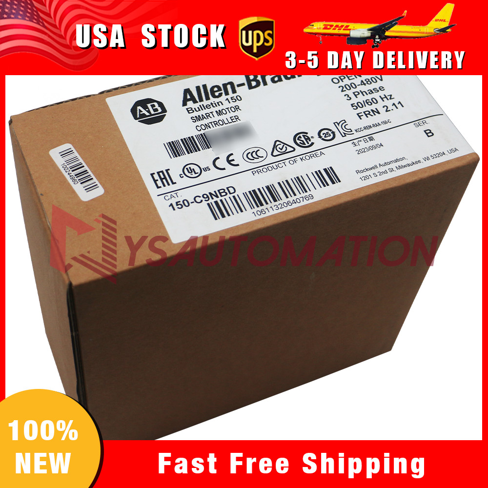 Allen Bradley Factory Sealed 150-C9NBD SMC-3 9A Smart Motor Controller
