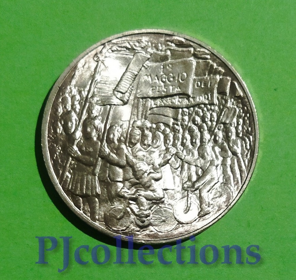 M265-SAN MARINO 500 LIRE 1978 UNC SILVER/SILVER