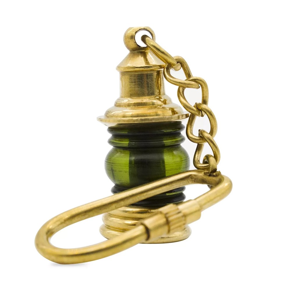 Keychain Lantern Brass Miniature Medieval Handmade Nautical Solid Pirate Gift