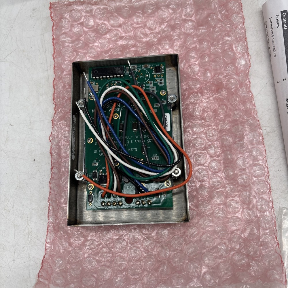 Keyscan Access Control Systems Number Push Button Keypad Panel WSSKP-1